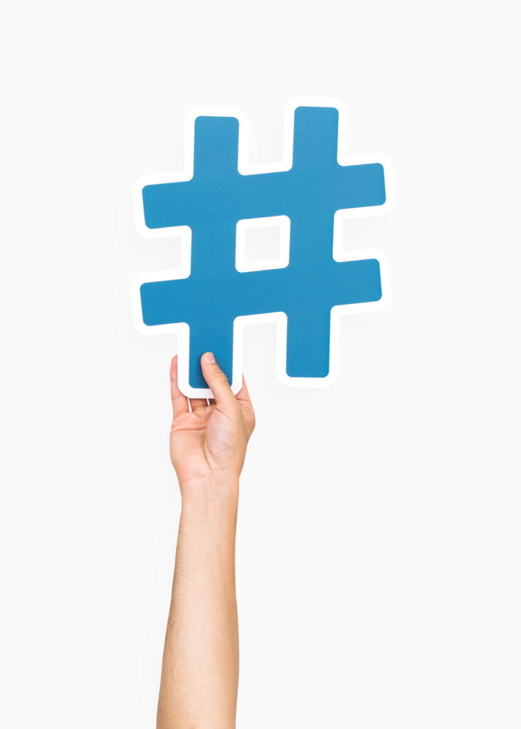 Hashtag symbol from freepik