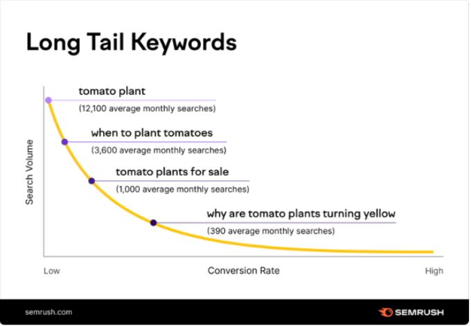 Voice search users naturally articulate more detailed queries, potentially enhancing your conversion rate. Recent research by Semrush reveals a correlation between long-tail keywords and improved conversion rates.