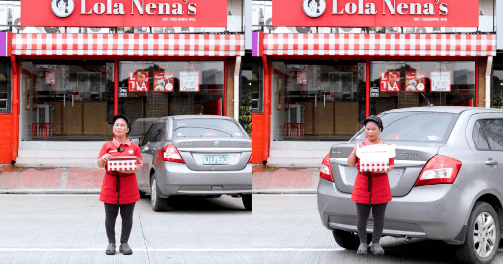 top marketing trends on advertising trends sample, a woman in front of lola nenas store as part of social media post