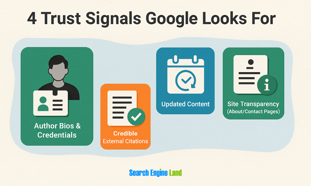 Ranking Impact of Google’s June 2025 factor is 4 trust signals google to look for 
