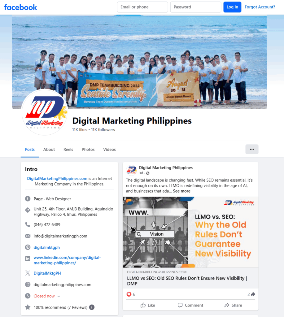 social media optimization profile