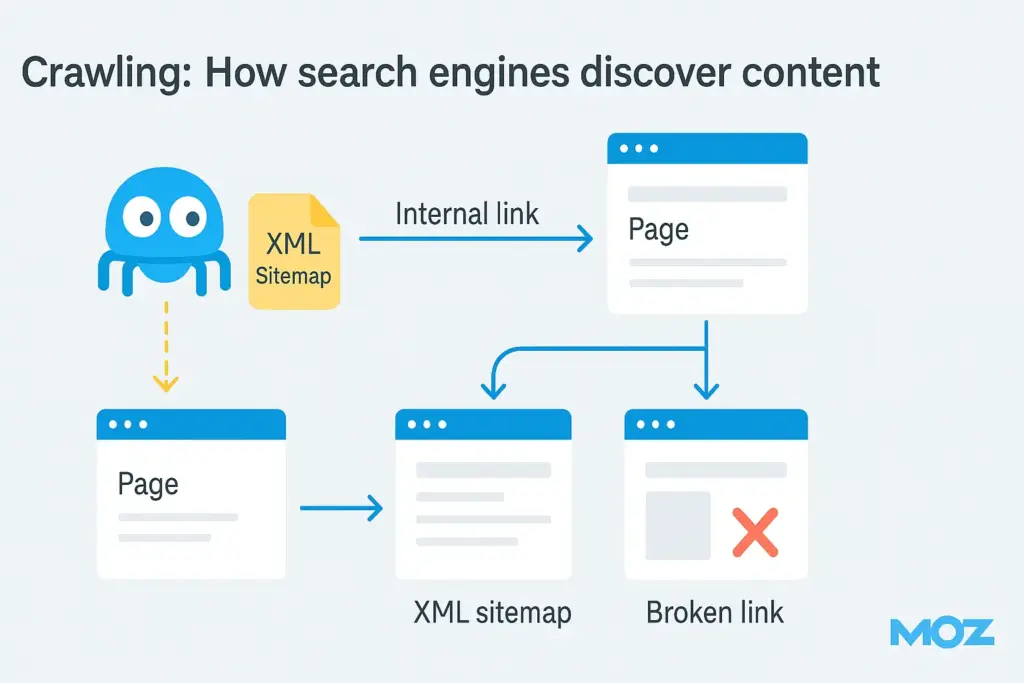 how search engine crawling works in discovering content on the latest Core Update Changes
