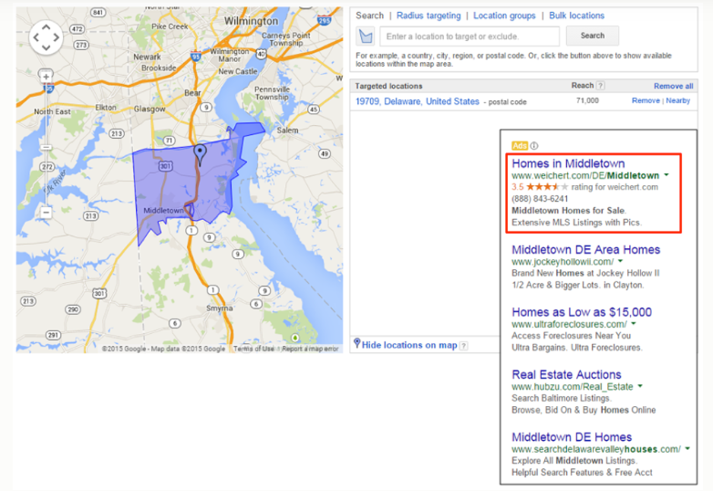 geo targeting keywords