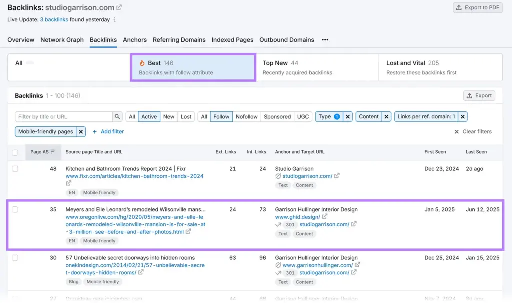 hyper local backlink